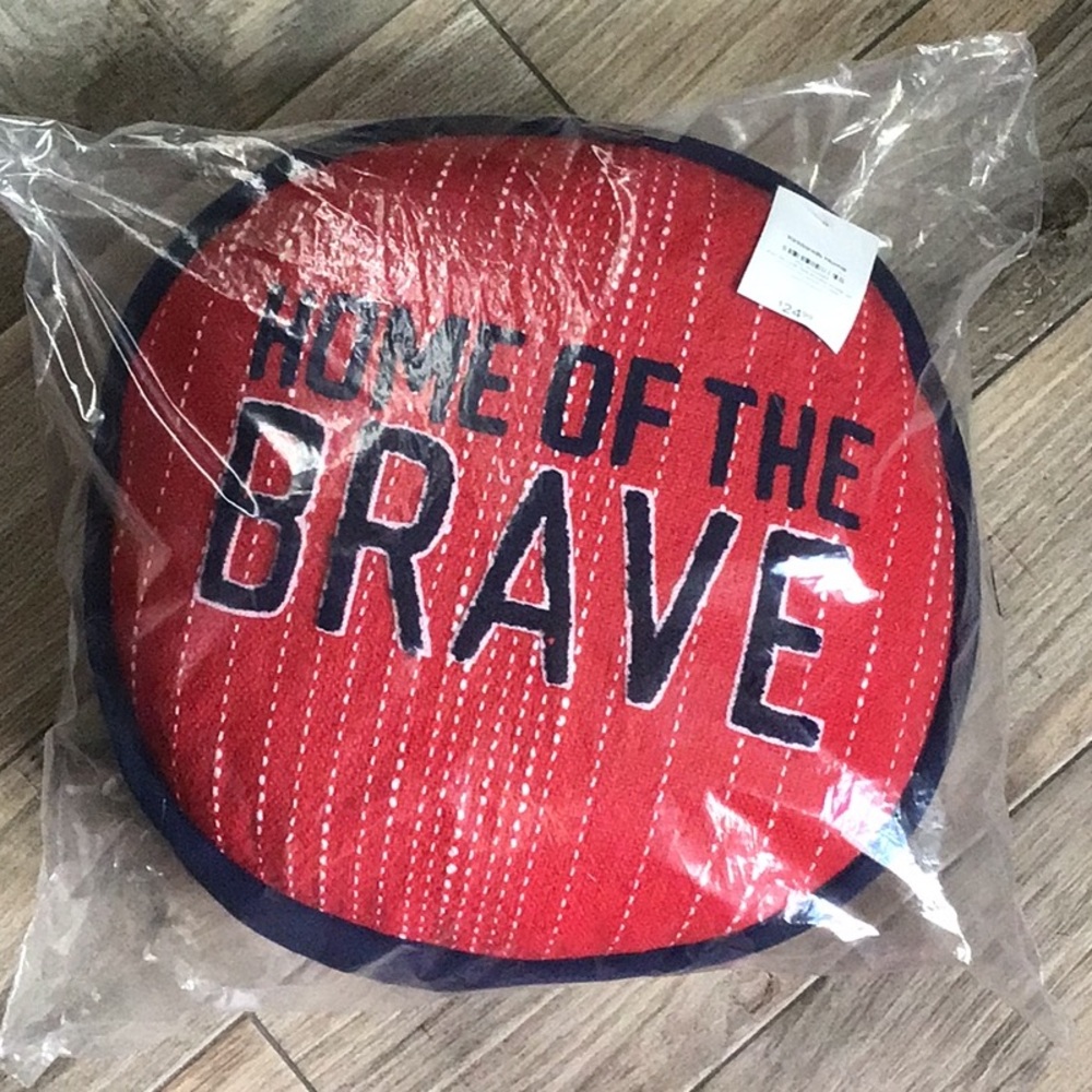 HOME OF THE BRAVE PILLOW - NWT